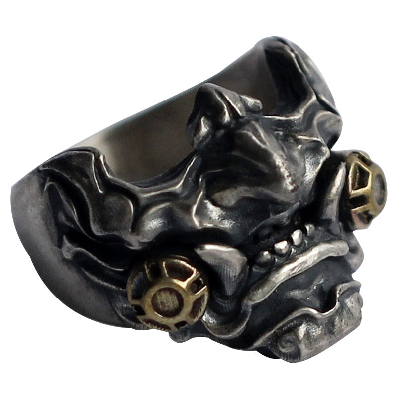 Japanese Samurai Mask Ring