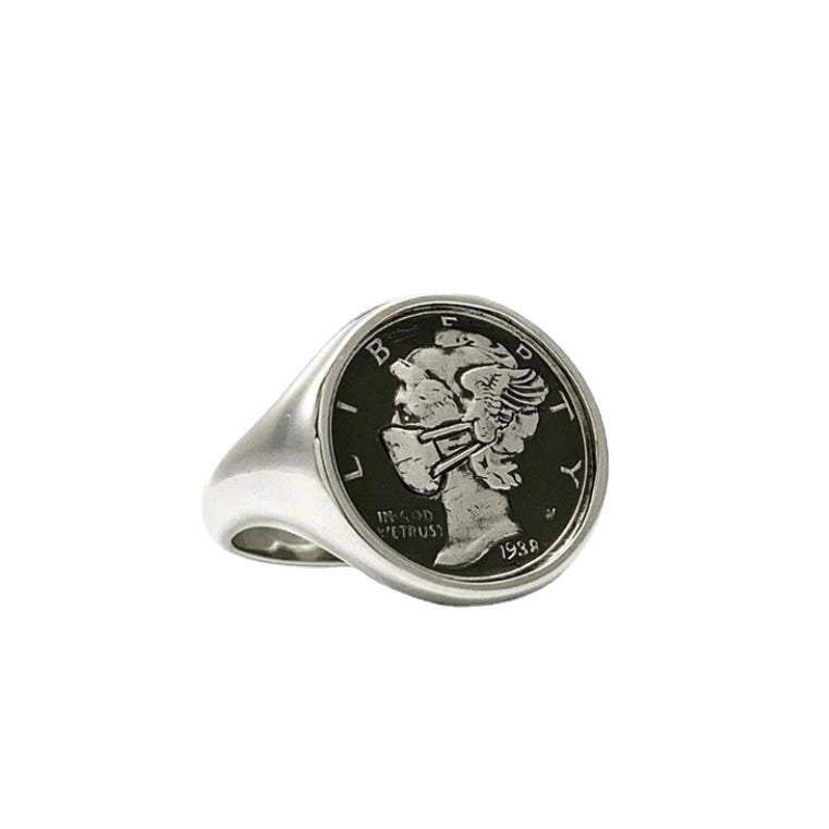Mask Ring Classical British Noble Head