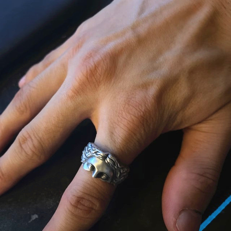 Creative Venus Mask Ring Retro
